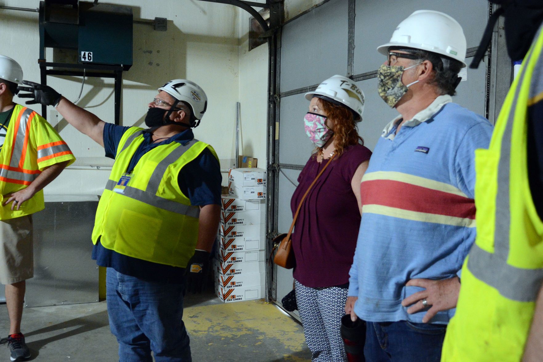 Baraboo middle school construction tour, June 23, 2020